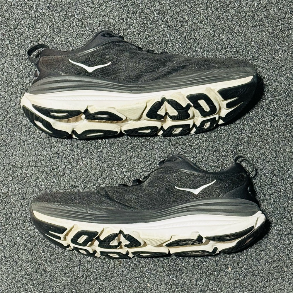Hoka One One Gaviota 5 2E ‘Black White’ Sz 9.5M - Picture 4 of 6